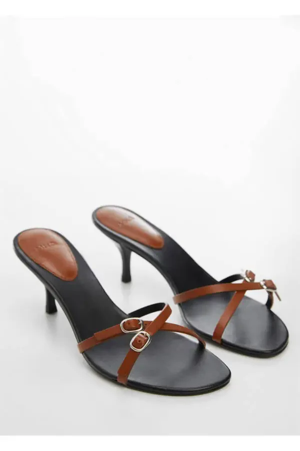 Leather-banded sandals - 1