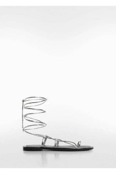 Leather-banded sandals - 3