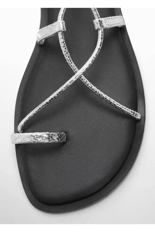 Leather-banded sandals - 6