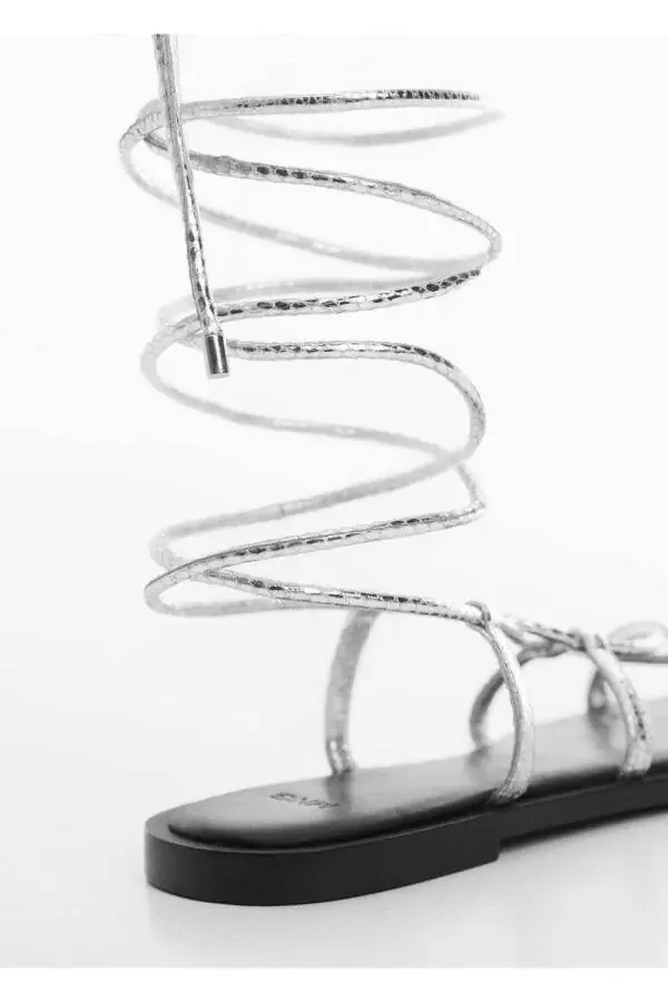 Leather-banded sandals - 7