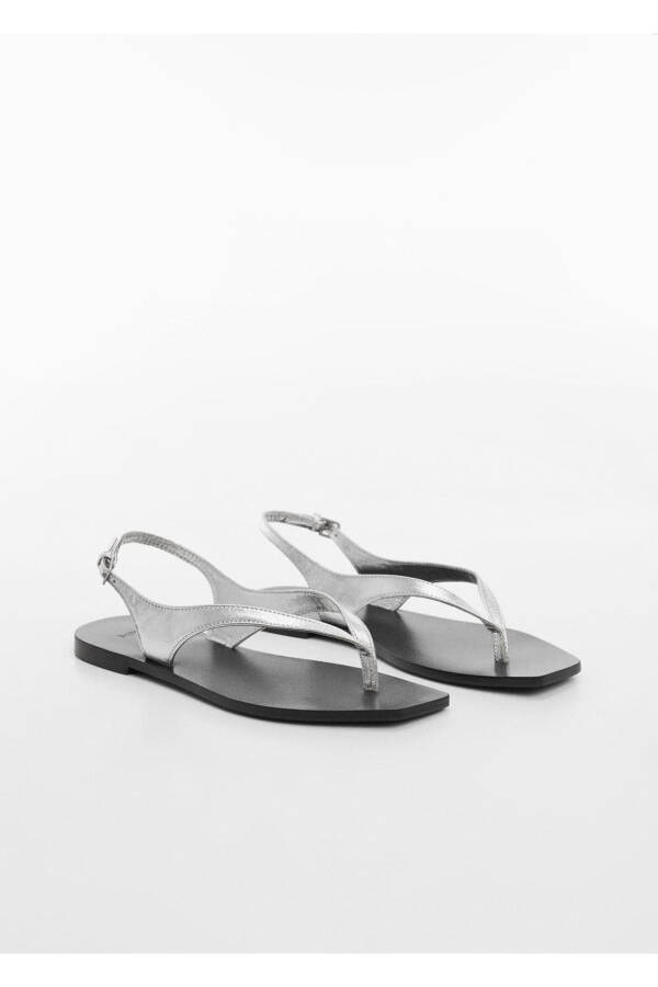 Leather-banded sandals - 1
