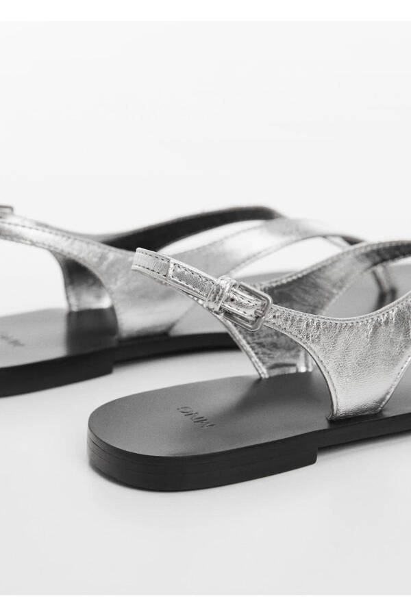 Leather-banded sandals - 6