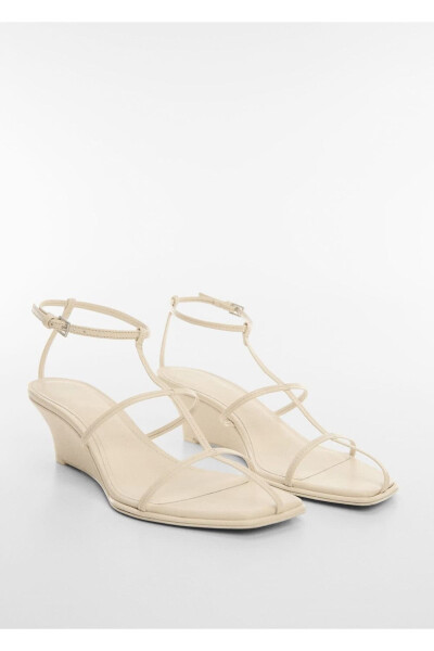Leather-banded sandals - 1