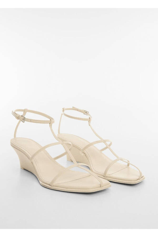 Leather-banded sandals - 1