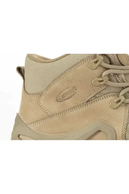 Leather Beige Men's Waterproof Tactical Boots P1492nbj - 4