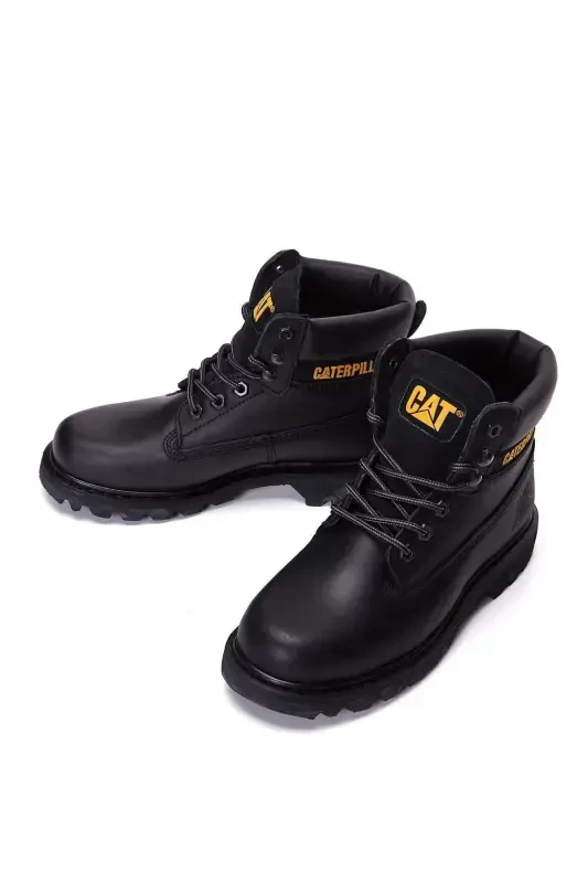 Leather Boot with Rubber Sole-015M100031 BLACK - 6