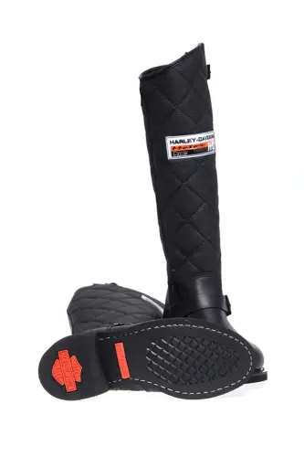 Leather Boot with Rubber Sole-HAR - 5