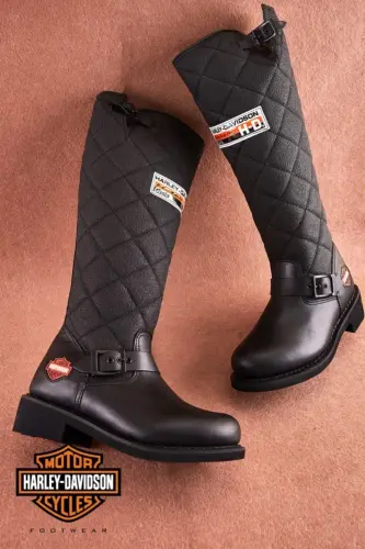 Leather Boot with Rubber Sole-HAR - 3