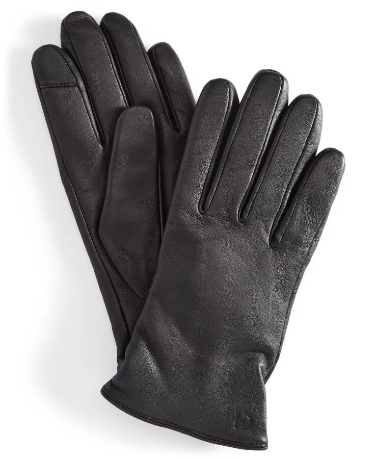 Leather CasModazoneere Blend Lined Basic Tech Tip Gloves Caviar - 1