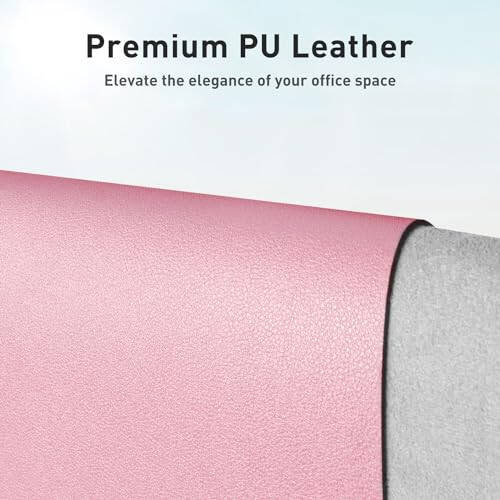 Leather Desk Pad Protector, Mouse Pad, Office Desk Mat, Non-Slip PU Leather Desk Blotter, Laptop Desk Pad, Waterproof Desk Writing Pad for Office and Home (31.5