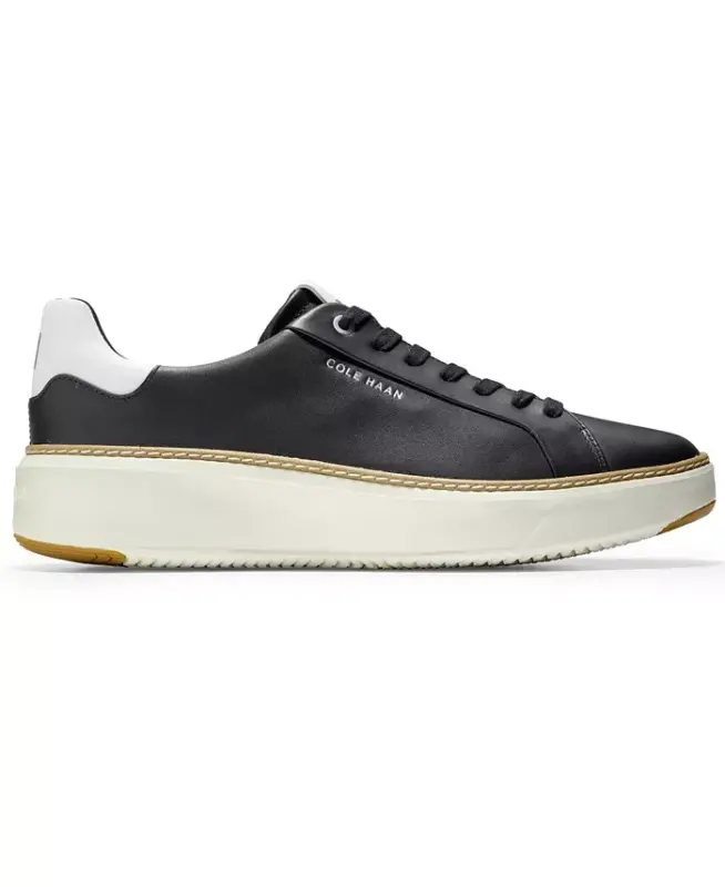 Leather Grandpro Topspin Casual Krossovkalar-Qora - 2