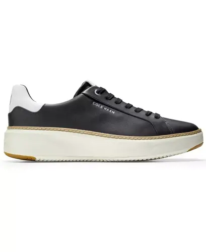 Leather Grandpro Topspin Casual Sneakers-Black - COLE HAAN (1)
