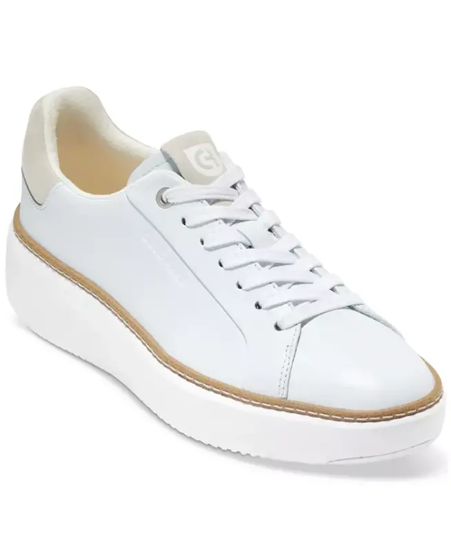 Leather Grandpro Topspin Casual Sneakers-Black - 7