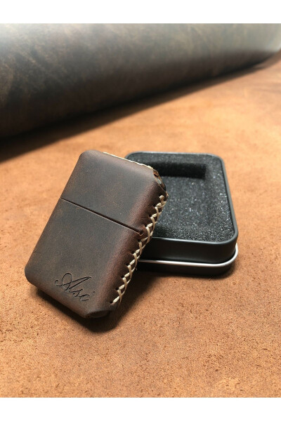 Leather Handmade Genuine Leather Lighter Gasoline - 17