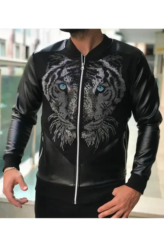 Leather Jacket-Black - 1