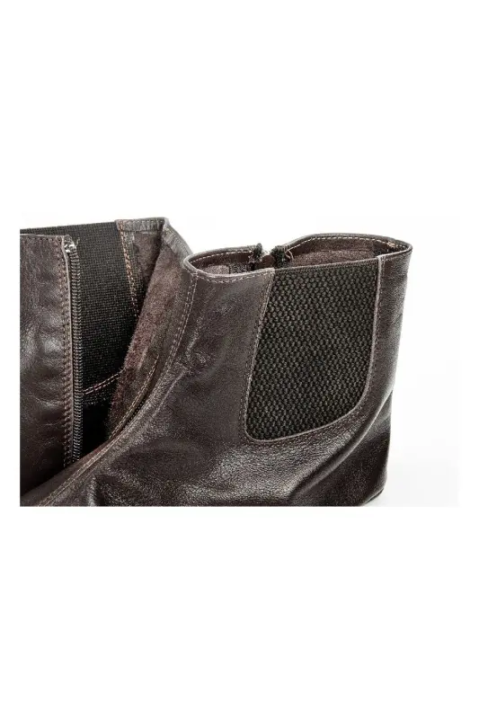 Leather Jacket - Brown - 5