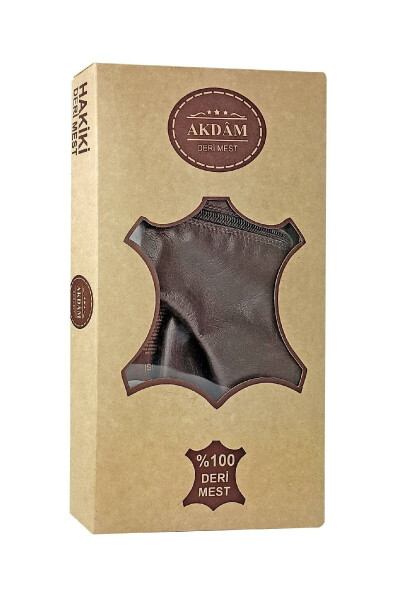 Leather Jacket - Brown - 3