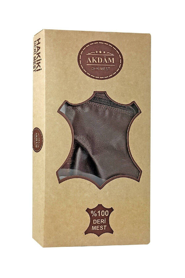 Leather Jacket - Brown - 3