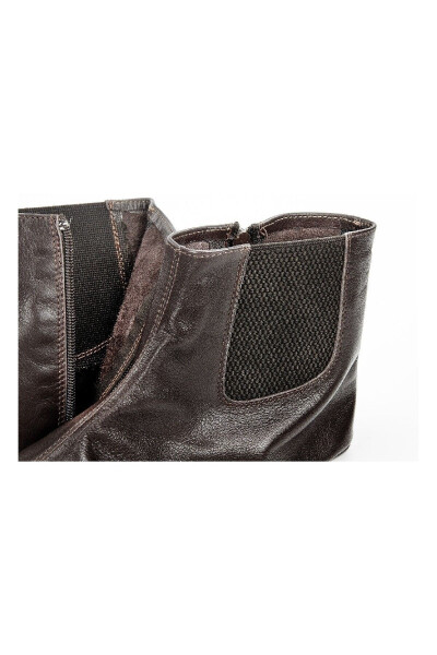 Leather Jacket - Brown - 5