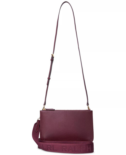 Leather Landyn Crossbody Bag Red - 6