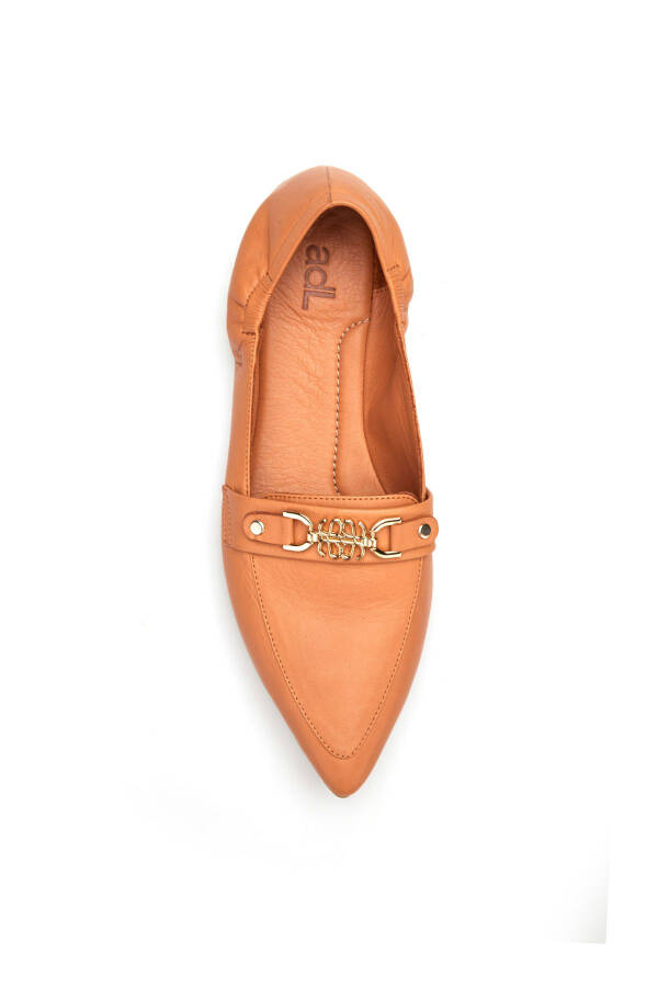 Leather Logo Ballet Flats - 2