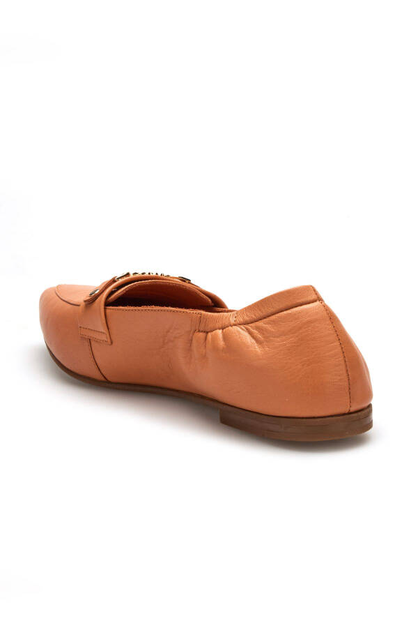 Leather Logo Ballet Flats - 4