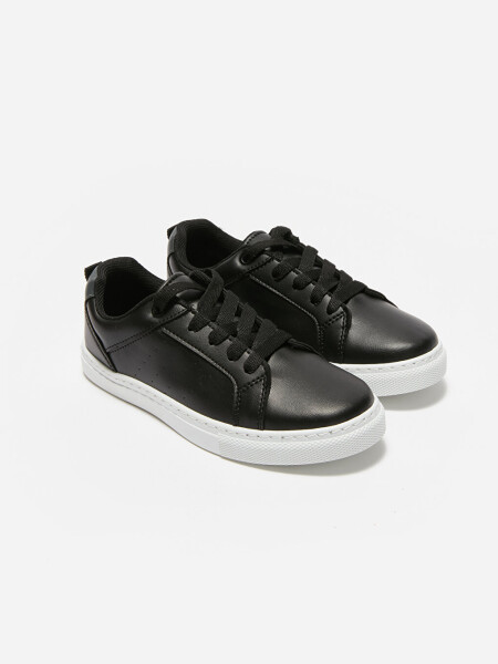 Leather Look Boys Sports Shoes - 6