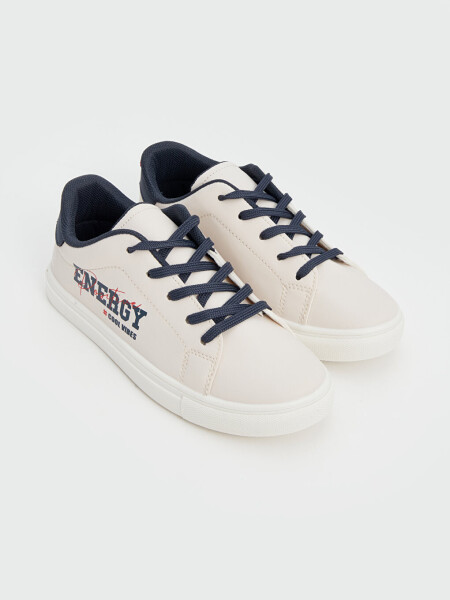 Leather Look Boys' Sports Shoes - 6