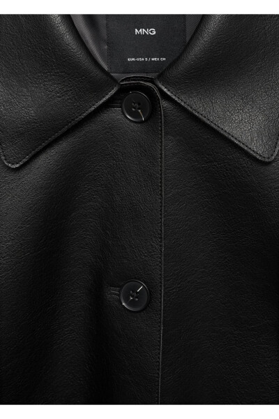 Leather Look Pocket Jacket - 24