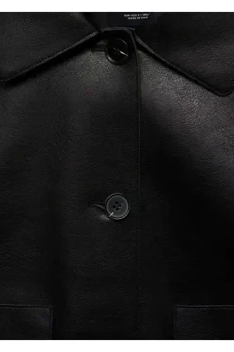 Leather Look Pocket Jacket - 7