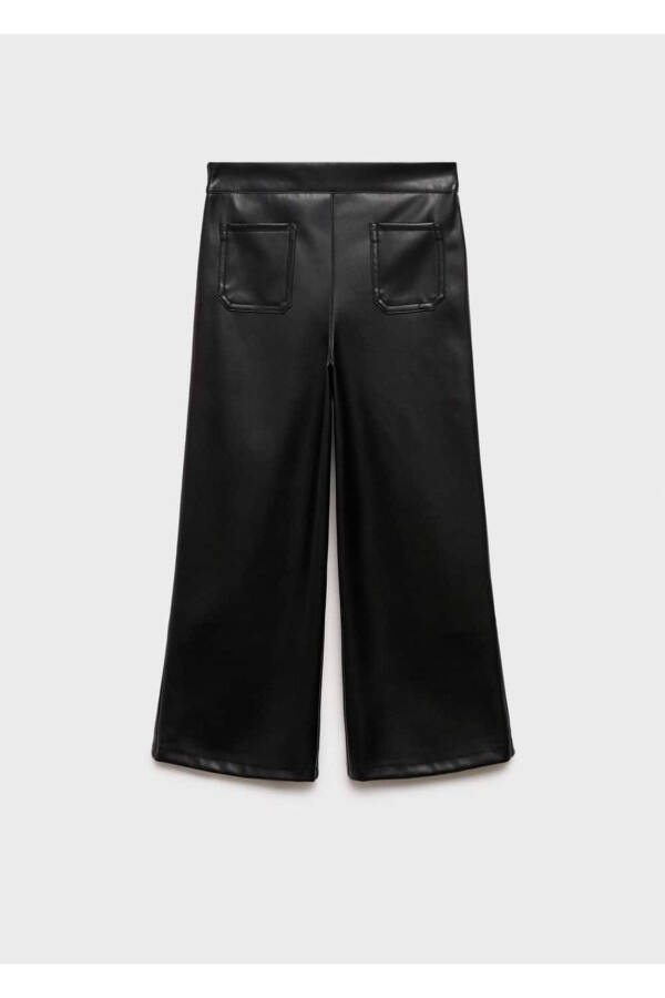 Leather Look Trousers - 2