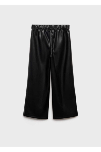 Leather Look Trousers - 3