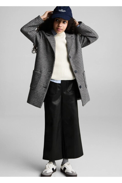 Leather Look Trousers - 4