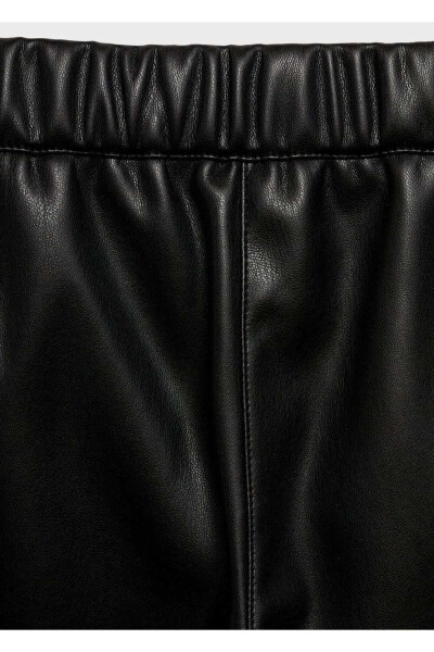 Leather Look Trousers - 6