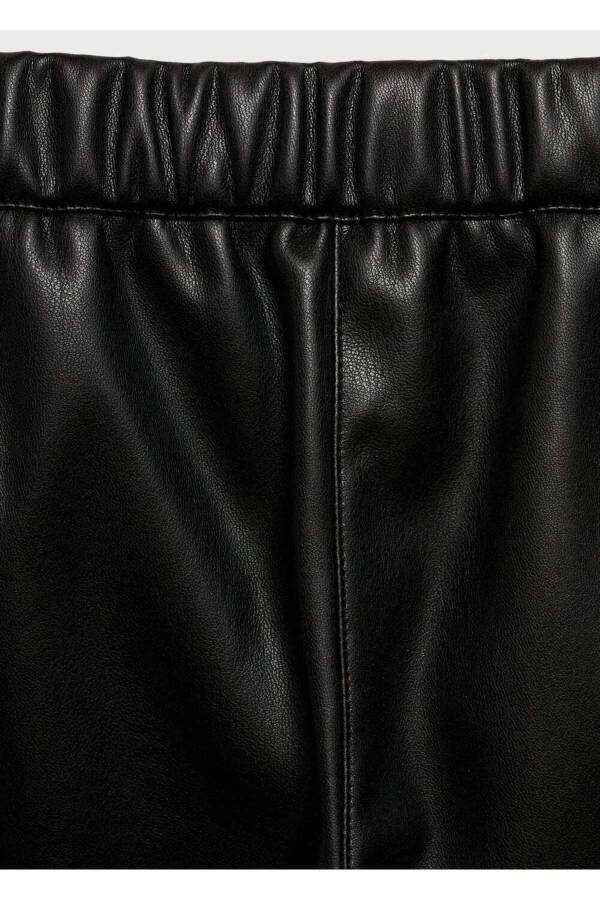 Leather Look Trousers - 6