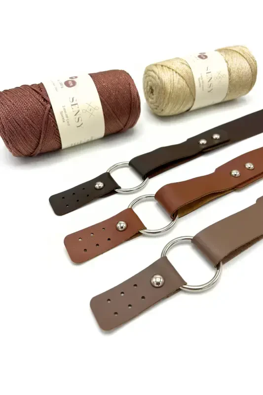 Leather Ring Single Strap Bag 72 Cm - 4