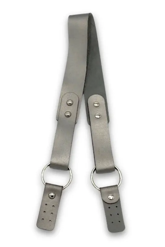 Leather Ringed Single Handle Bag 72 Cm - 2