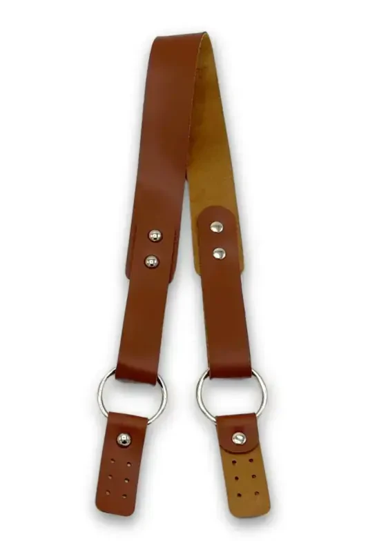 Leather Ringed Single Strap Bag 72 Cm - 2