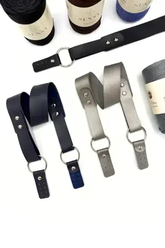 Leather Ringed Single Strap Bag 72 Cm - 4