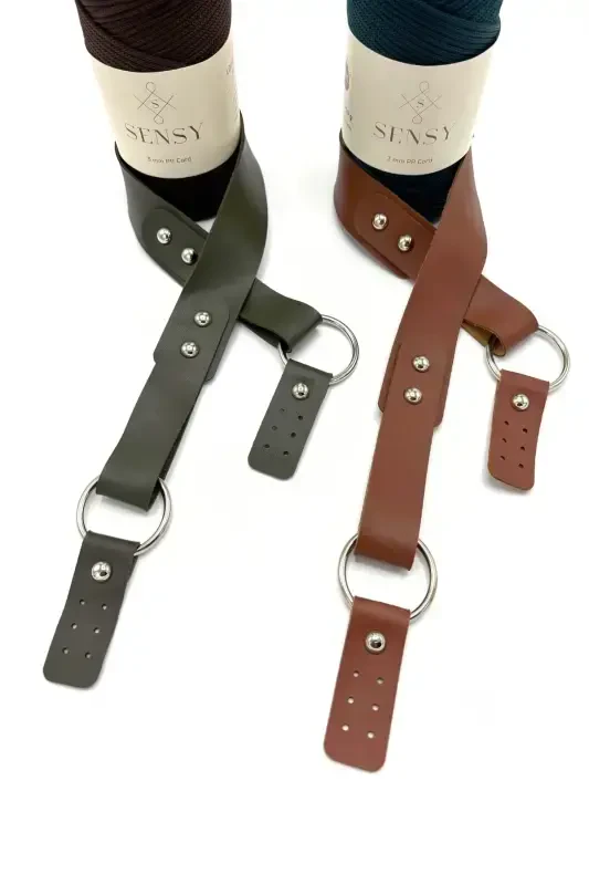 Leather Ringed Single Strap Bag 72 Cm - 5