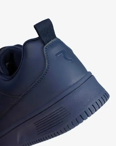 Leather sneakers for kids / 26 / DARK-BLUE - DARK-BLUE - 5