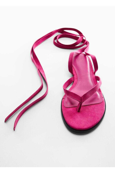 Leather Strap Sandals - 6