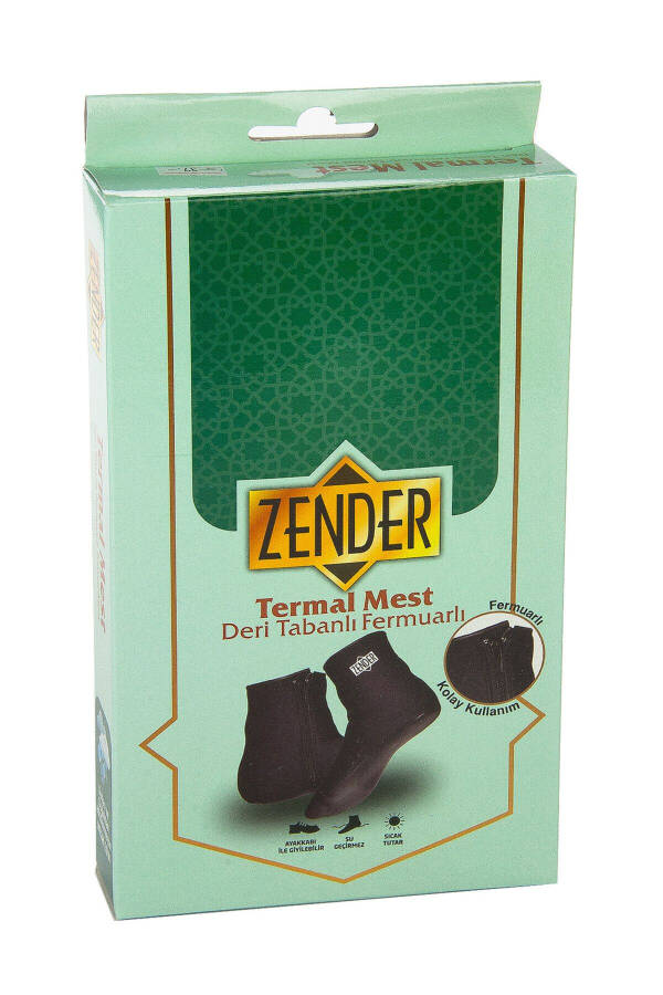 Leather Thermal Boots - Artificial Leather - Zippers - 4