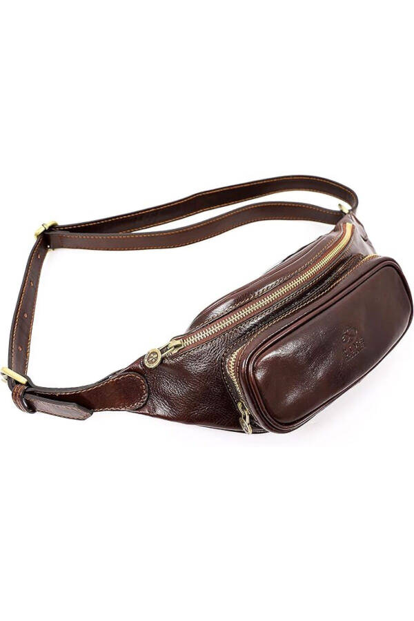 Leather Waist Pack, Waist Bag, Leather Belt Bag, Handcrafted Italian Leather Waist Bag - 31