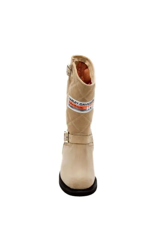 Leather Women Boot Bootie MEDICAL SOLE GENUINE LEATHER MOST PREFERRED MODELS-LACONIA (BEIGE) SHORT - 3