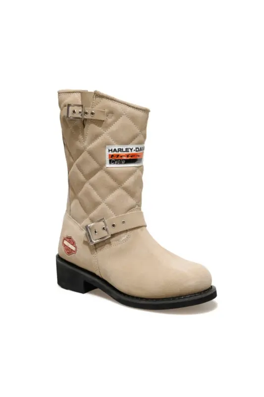 Leather Women Boot Bootie MEDICAL SOLE GENUINE LEATHER MOST PREFERRED MODELS-LACONIA (BEIGE) SHORT - 4