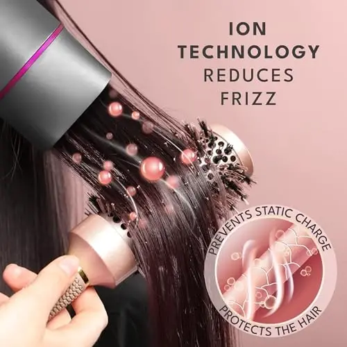 LEBENLANG Ionic Hair Dryer, 1875W - Foldable, Portable, Compact, Mini, Travel, Diffuser, Curly Hair - 3