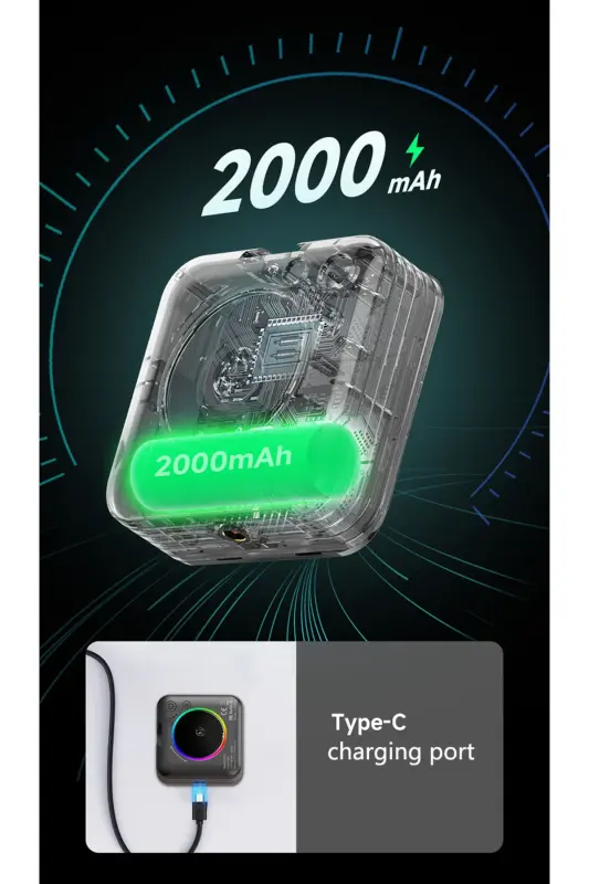 LED dolgu ışığı 2000MAH tam renkli çok portlu taşınabilir cep Video RGB ışık yaygın uyumlu LED ışık-V1 - 5