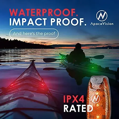 LED Safety Light (2 Pack) - Clip On Strobe/Running Lights for Runners, Dog, Bike, Walking, Boat, Kayak, Stroller and More - High Visibility Accessories for Your Reflective Gear, Bicycle - 6