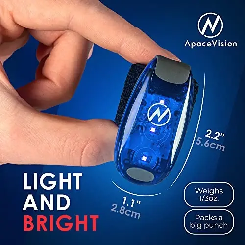 LED Güvenlik Işığı (2'li Paket) - Klipsli Çakar/Koşu Işıkları Koşucular, Köpek, Bisiklet, Yürüyüş, Tekne, Kayak, Bebek Arabası ve Daha Fazlası İçin - Yansıtıcı Teçhizatınız, Bisikletiniz İçin Yüksek Görünürlük Aksesuarları - 4
